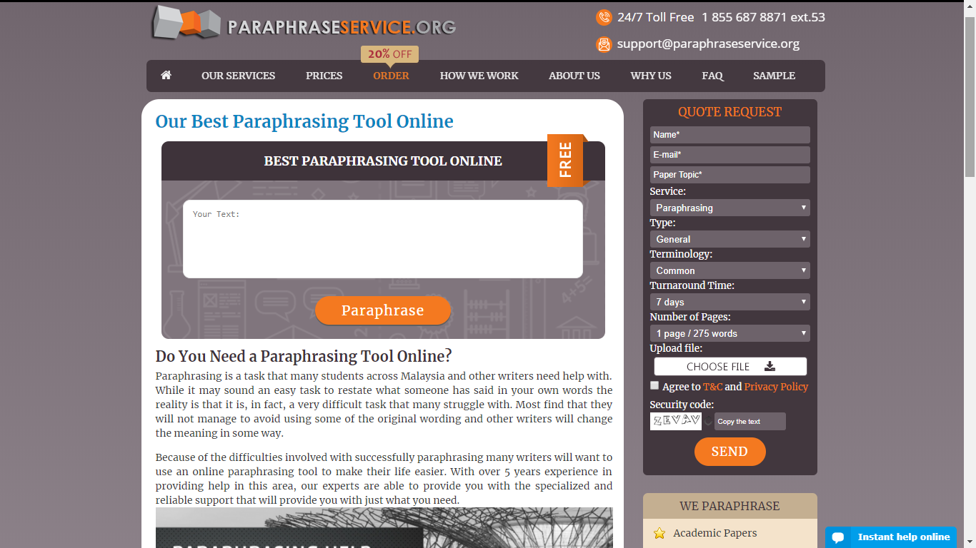 paraphraseservice.org best paraphrasing programs